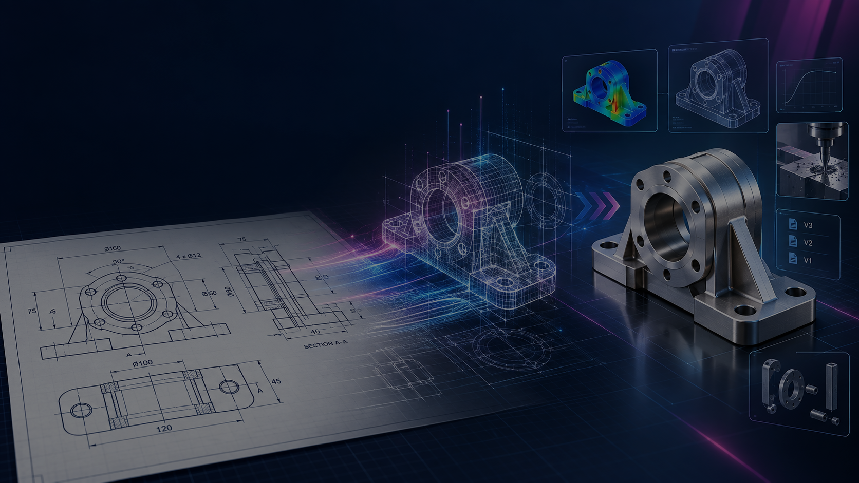 2D to 3D CAD conversion