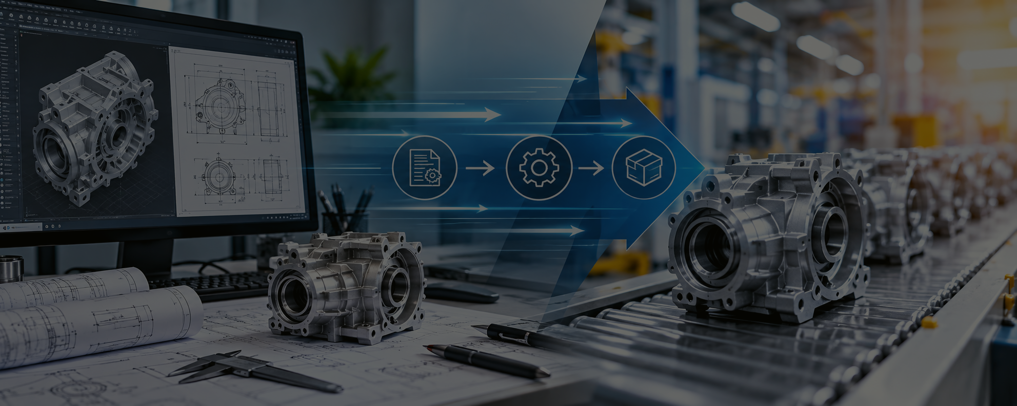 Mechanical CAD drafting and engineering drawings supporting faster product development and manufacturing.